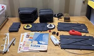 Eldon Road Racing Slot Car Set 1960s Parts Only Untested